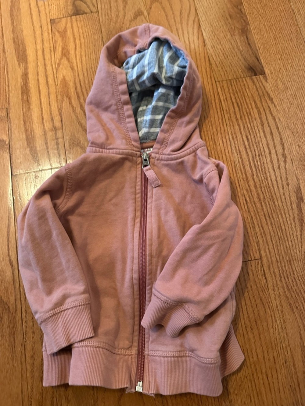 Hanna Andersson Dusty Pink Zip up Hoodie 2T